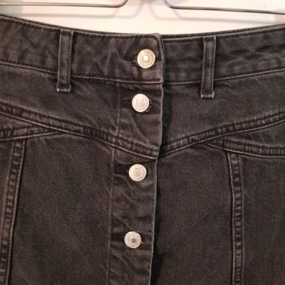 TopShop Moto Black Denim Mini Skirt - Picture 5 of 6